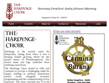 Tablet Screenshot of hardyngechoir.org
